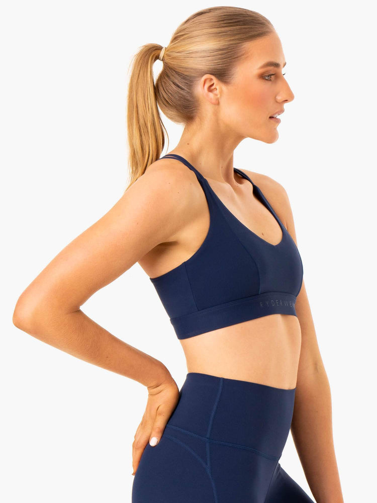 Sujetadores Deportivos Ryderwear Nkd Align Mujer Azul Marino | GWSIY1728