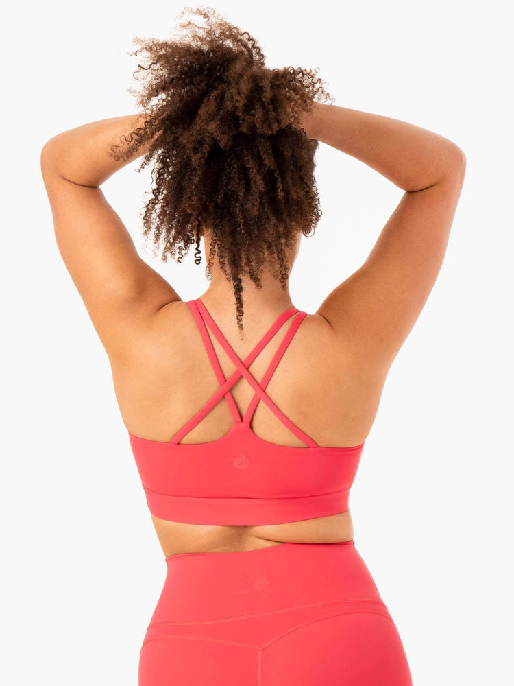 Sujetadores Deportivos Ryderwear Nkd Align Mujer Rojos | NASDF4089