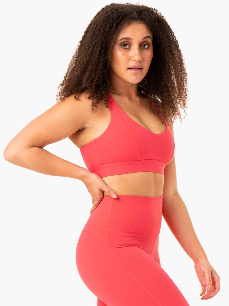 Sujetadores Deportivos Ryderwear Nkd Align Mujer Rojos | NASDF4089