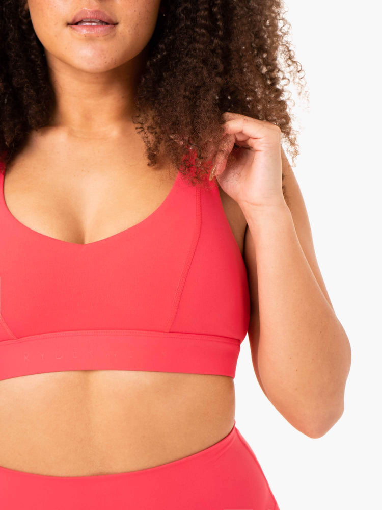 Sujetadores Deportivos Ryderwear Nkd Align Mujer Rojos | NASDF4089