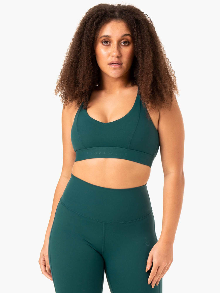 Sujetadores Deportivos Ryderwear Nkd Align Mujer Turquesa | NPBAD4360