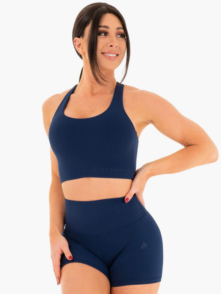 Sujetadores Deportivos Ryderwear Nkd Mujer Azul Marino | CPEKH0513