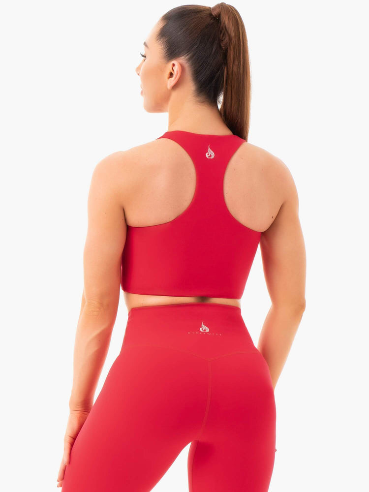 Sujetadores Deportivos Ryderwear Nkd Mujer Rojos | FWJGS1752