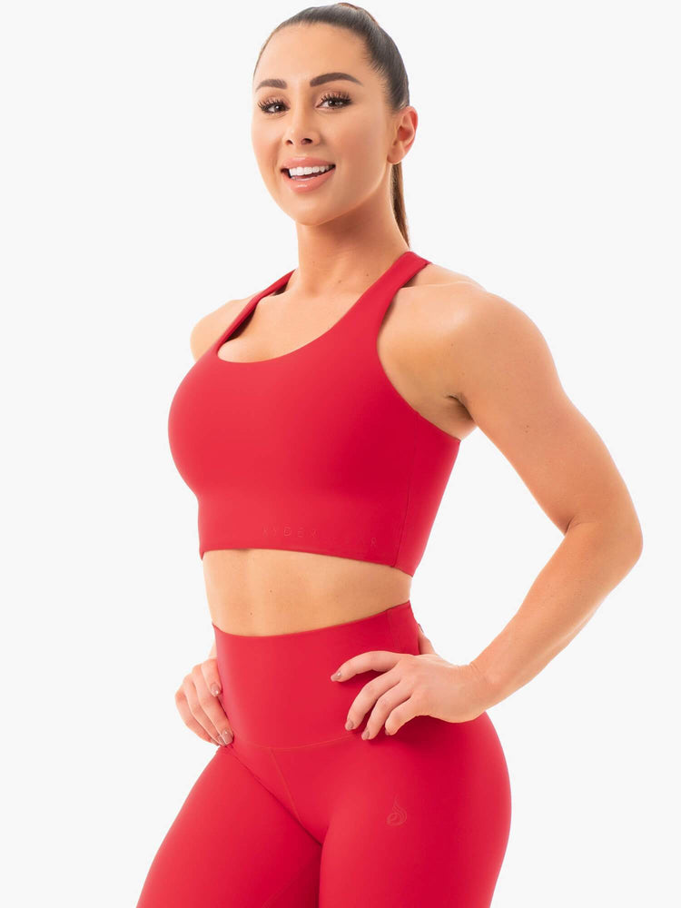 Sujetadores Deportivos Ryderwear Nkd Mujer Rojos | FWJGS1752