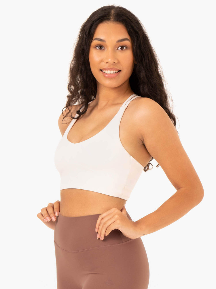 Sujetadores Deportivos Ryderwear Nkd Refine Mujer Blancos | JYZPI7693