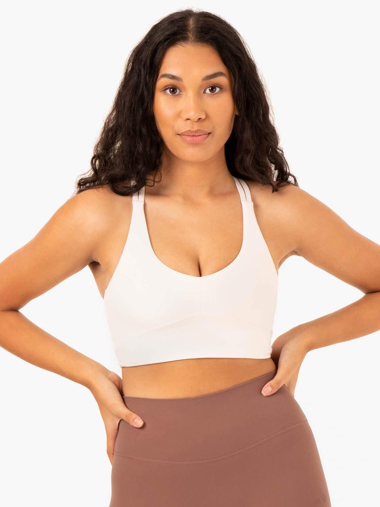 Sujetadores Deportivos Ryderwear Nkd Refine Mujer Blancos | JYZPI7693