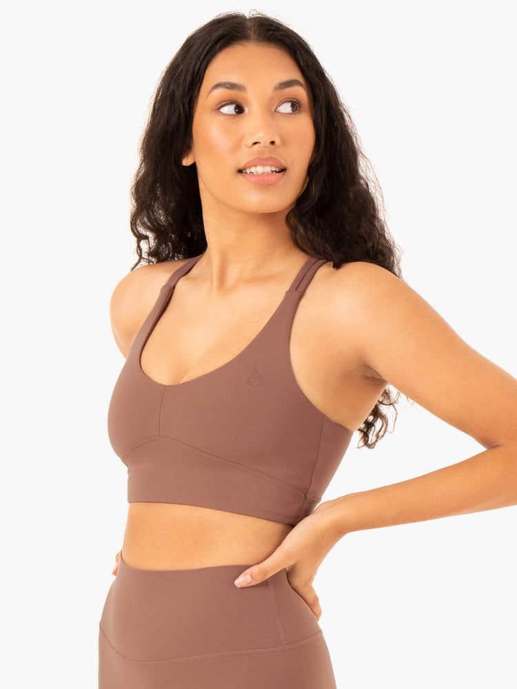 Sujetadores Deportivos Ryderwear Nkd Refine Mujer Beige | LPIZJ9201