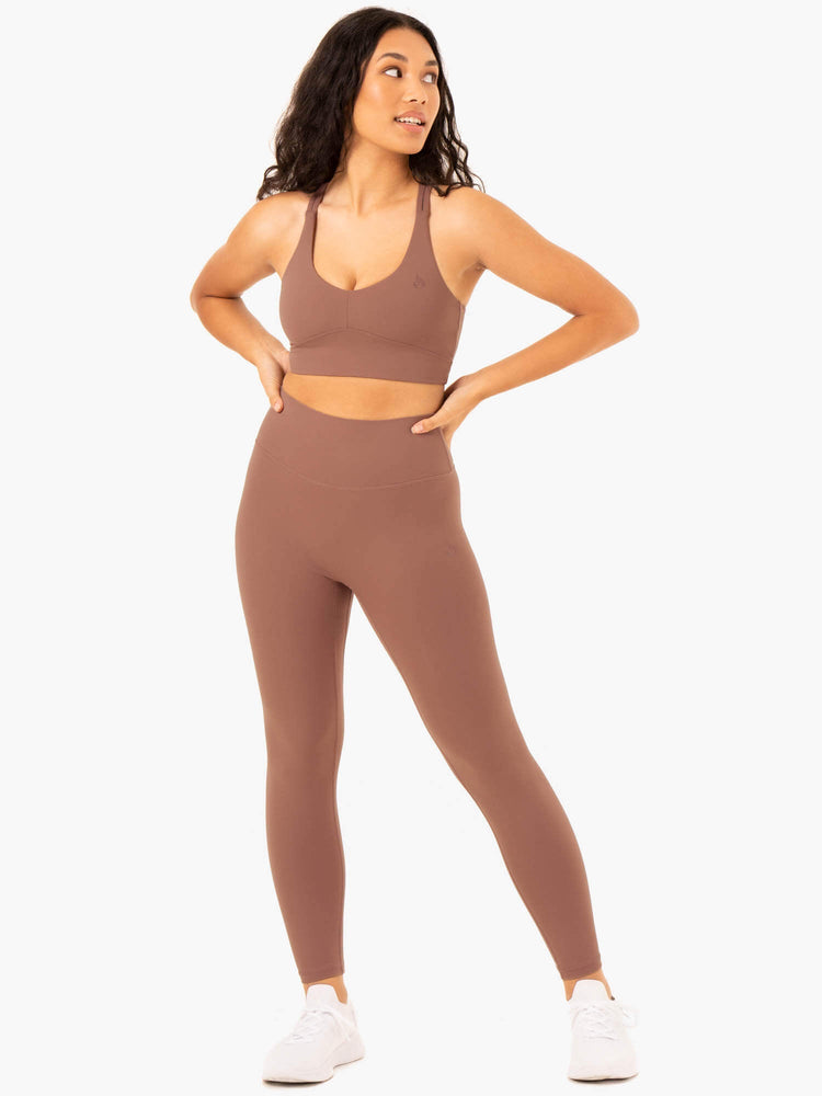 Sujetadores Deportivos Ryderwear Nkd Refine Mujer Beige | LPIZJ9201