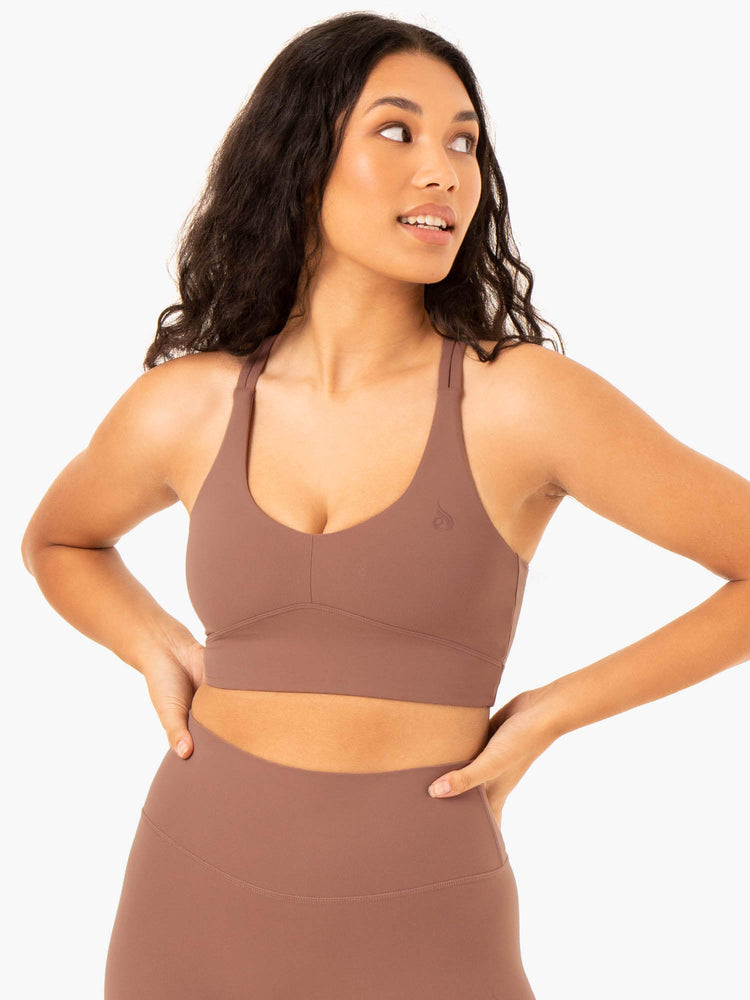 Sujetadores Deportivos Ryderwear Nkd Refine Mujer Beige | LPIZJ9201