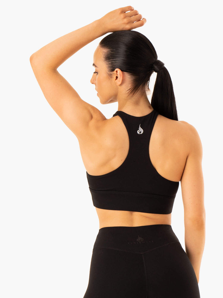 Sujetadores Deportivos Ryderwear Replay Cut Out Mujer Negros | EFXIZ9385