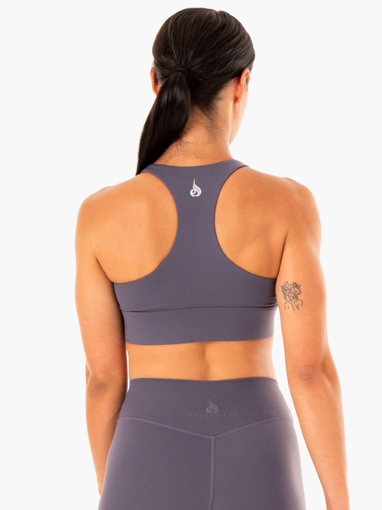 Sujetadores Deportivos Ryderwear Replay Cut Out Mujer Grises | HBMEG3518