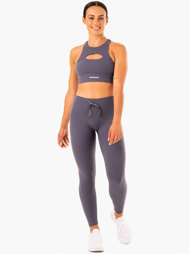 Sujetadores Deportivos Ryderwear Replay Cut Out Mujer Grises | HBMEG3518