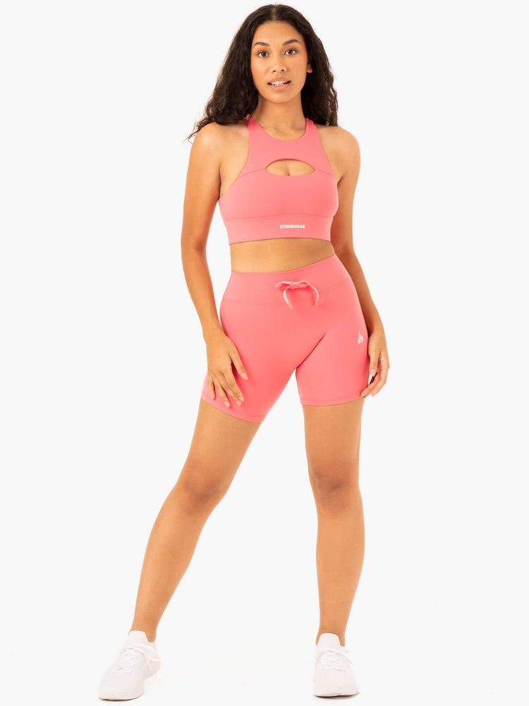 Sujetadores Deportivos Ryderwear Replay Cut Out Mujer Coral | TDZOE2803