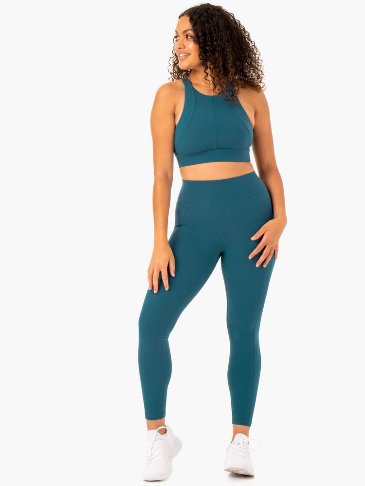 Sujetadores Deportivos Ryderwear Reset High Impact Mujer Turquesa | KIAXY7491