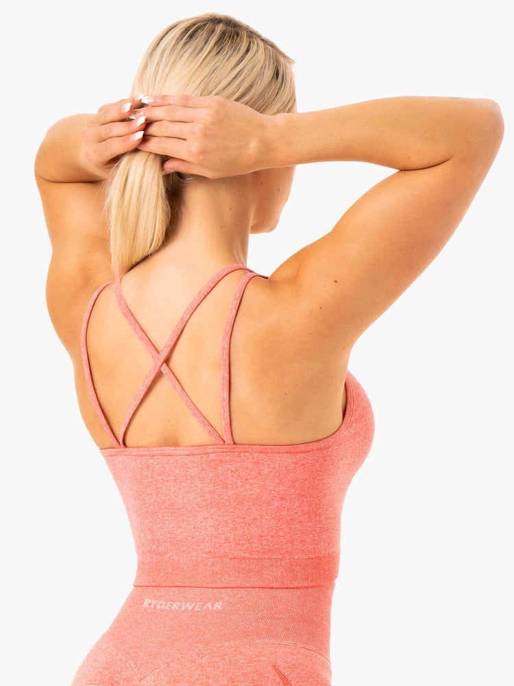 Sujetadores Deportivos Ryderwear Sculpt Seamless Tank Mujer Coral | ATCYL8429
