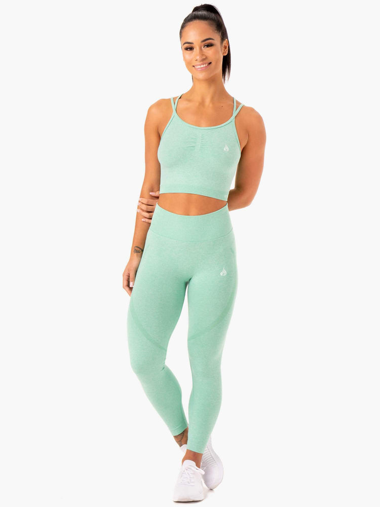 Sujetadores Deportivos Ryderwear Sculpt Seamless Tank Mujer Verde Menta | HDMCS6281
