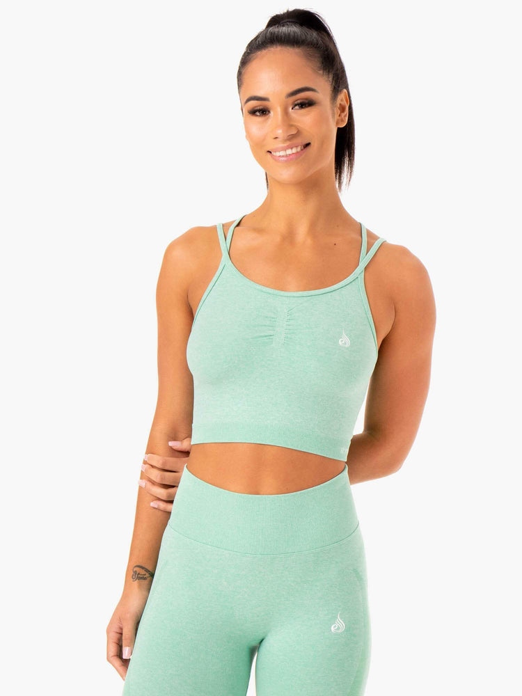 Sujetadores Deportivos Ryderwear Sculpt Seamless Tank Mujer Verde Menta | HDMCS6281