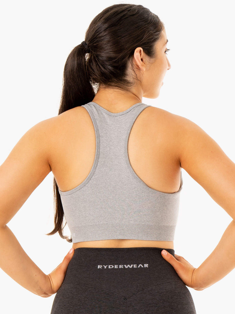 Sujetadores Deportivos Ryderwear Sculpt Seamless Racer Back Mujer Grises | IKJLY3471