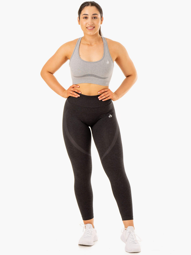 Sujetadores Deportivos Ryderwear Sculpt Seamless Racer Back Mujer Grises | IKJLY3471