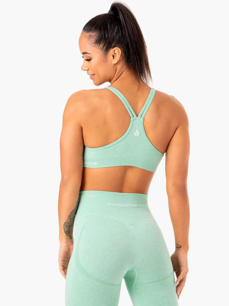Sujetadores Deportivos Ryderwear Sculpt Seamless Mujer Verde Menta | MHYDA3679