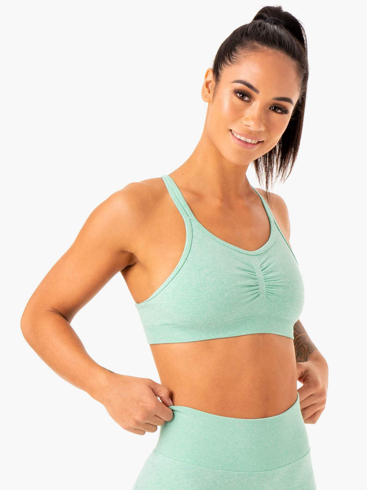 Sujetadores Deportivos Ryderwear Sculpt Seamless Mujer Verde Menta | MHYDA3679