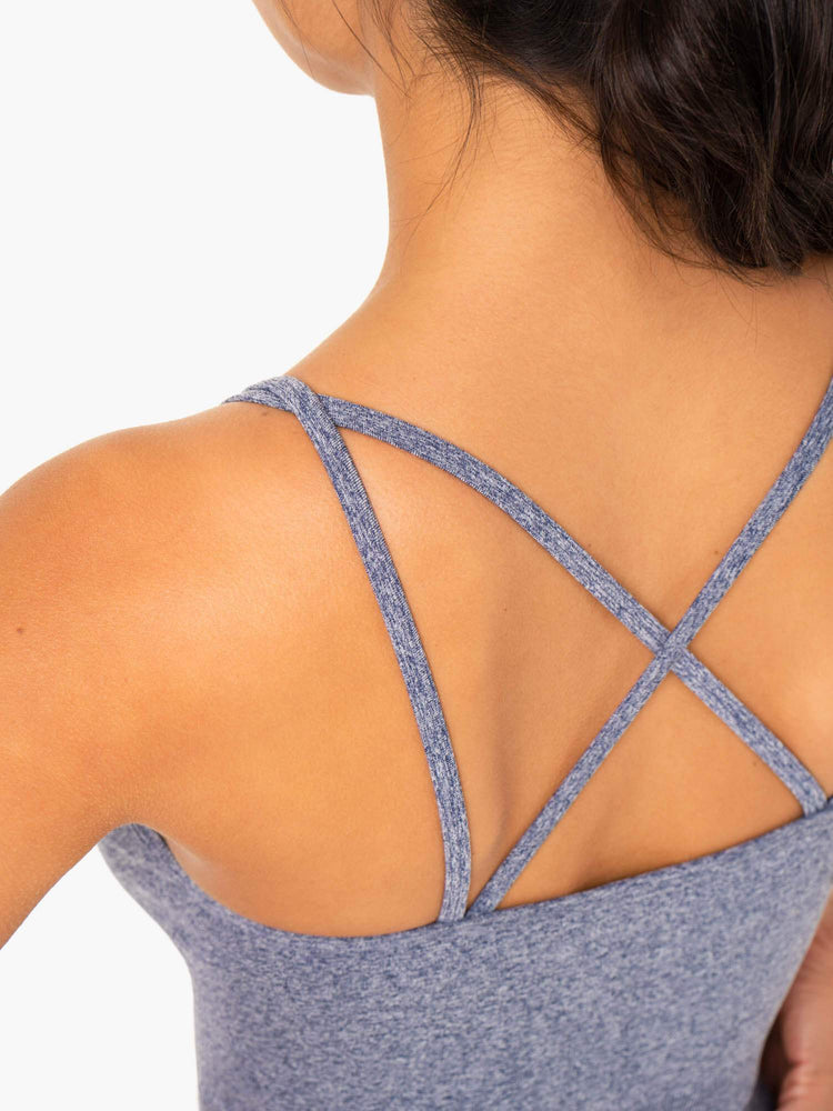 Sujetadores Deportivos Ryderwear Sculpt Seamless Tank Mujer Azul Marino | MOIGD8726