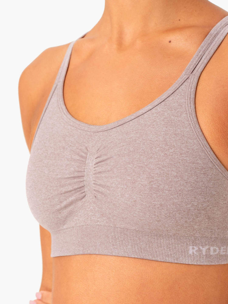 Sujetadores Deportivos Ryderwear Sculpt Seamless Mujer Marrom Claro | OAGDL4726
