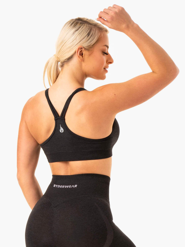 Sujetadores Deportivos Ryderwear Sculpt Seamless Mujer Negros | TJELG6083