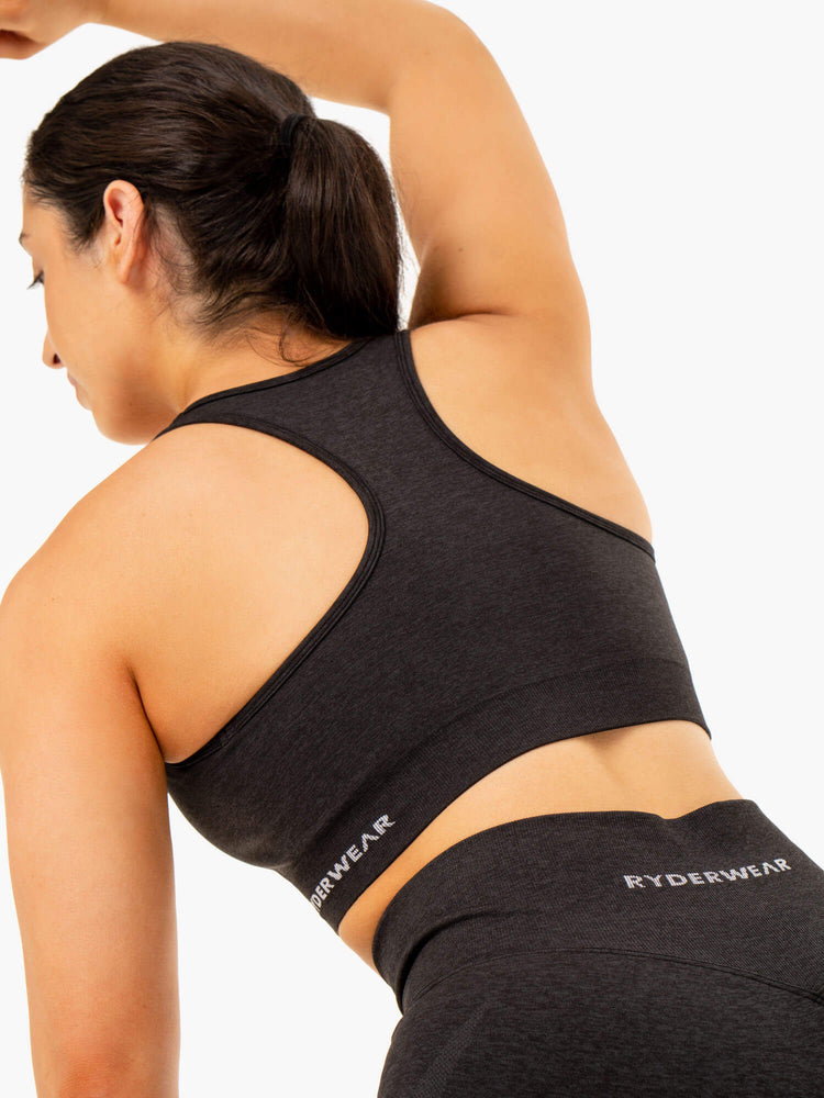 Sujetadores Deportivos Ryderwear Sculpt Seamless Racer Back Mujer Negros | VKYJP1864
