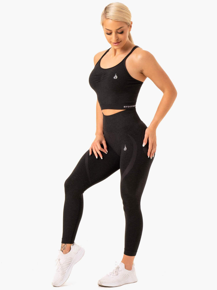 Sujetadores Deportivos Ryderwear Sculpt Seamless Tank Mujer Negros | VYXOT5874