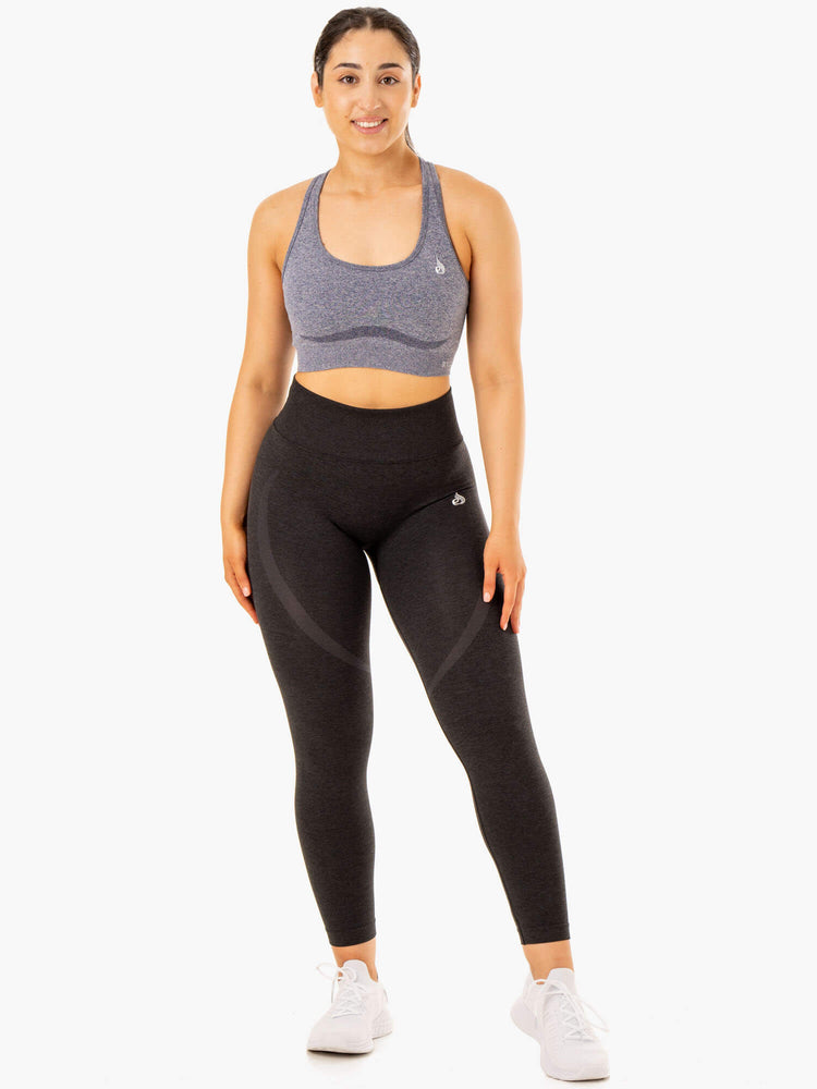 Sujetadores Deportivos Ryderwear Sculpt Seamless Racer Back Mujer Azul Marino | XMWDV6742