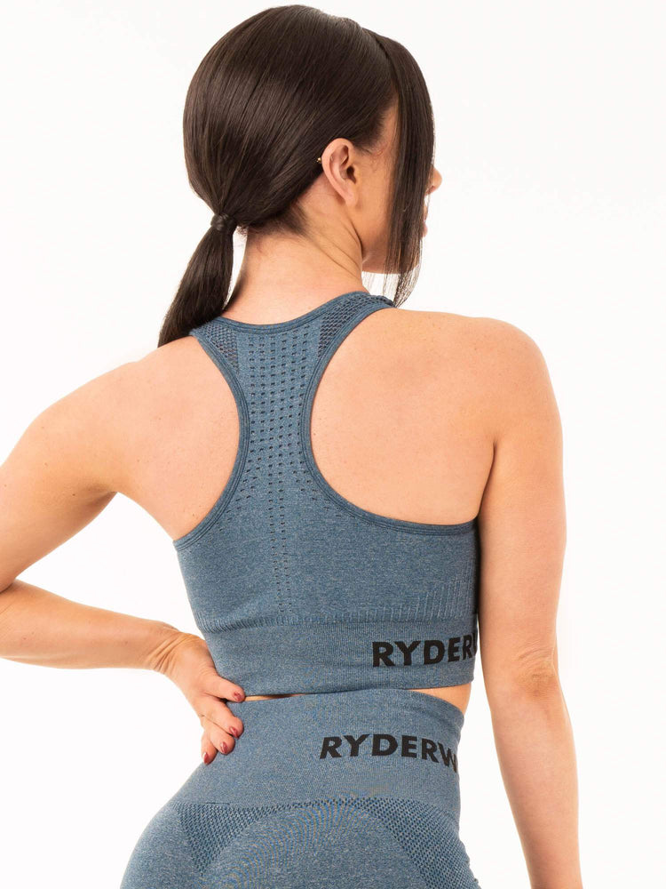 Sujetadores Deportivos Ryderwear Seamless Staples Mujer Turquesa | BUQRM3642