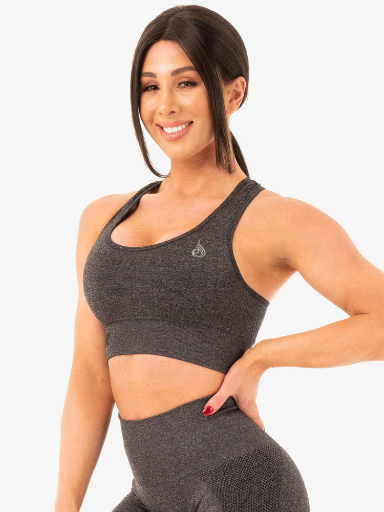 Sujetadores Deportivos Ryderwear Seamless Staples Mujer Grises | UYQGI7506