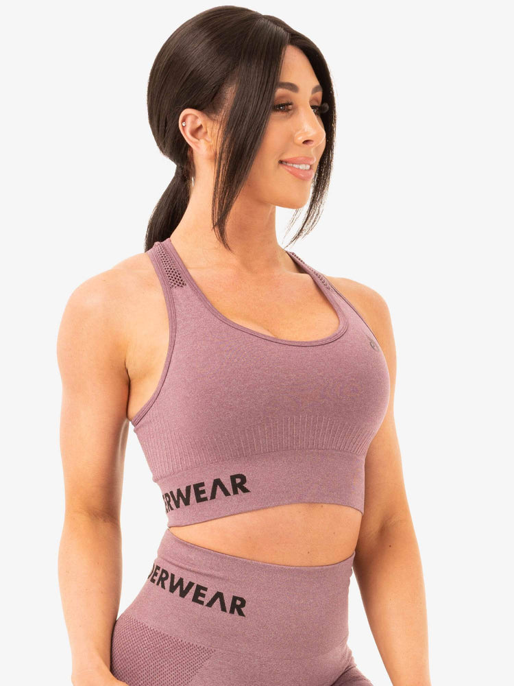 Sujetadores Deportivos Ryderwear Seamless Staples Mujer Morados | YROFE7158