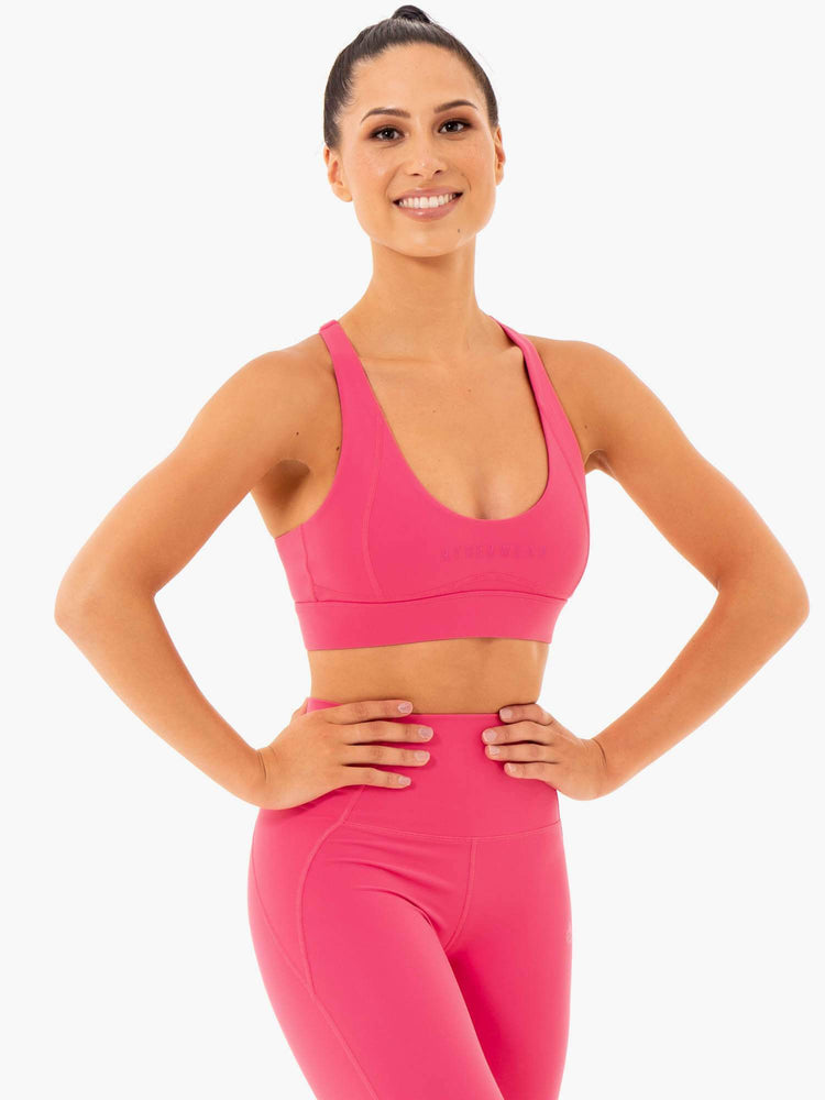 Sujetadores Deportivos Ryderwear Sola Mujer Rosas | DWBMQ6283