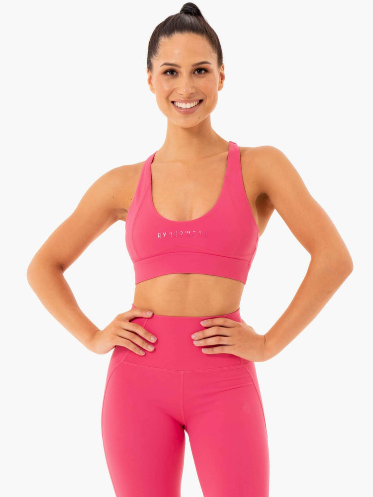 Sujetadores Deportivos Ryderwear Sola Mujer Rosas | DWBMQ6283