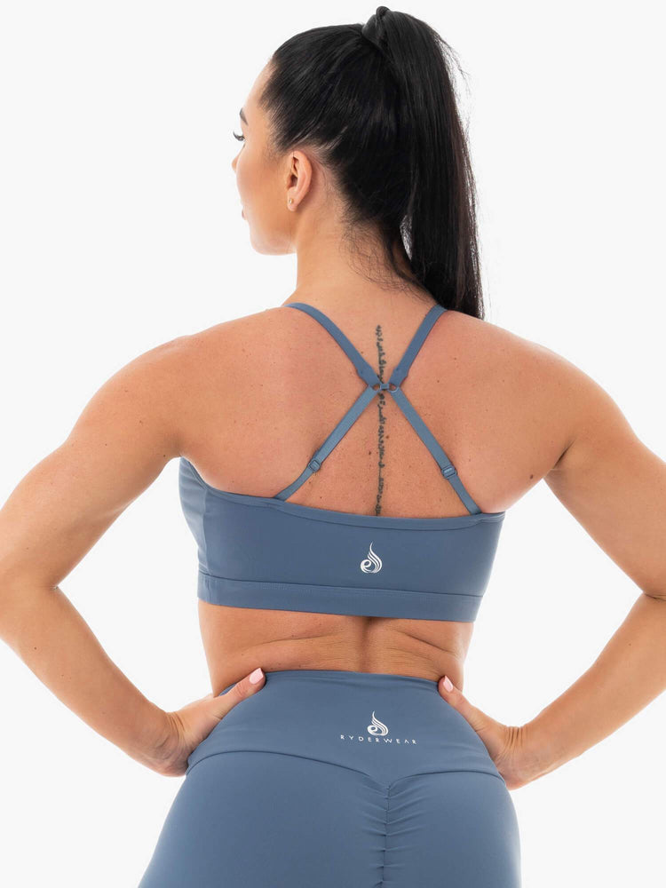 Sujetadores Deportivos Ryderwear Staples Mujer Azules | GYKBW2036