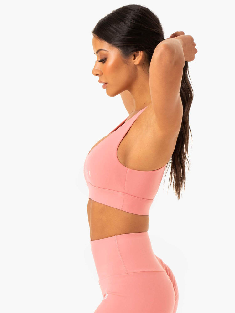 Sujetadores Deportivos Ryderwear Staples Cross Over Mujer Rosas | PYFOI0932