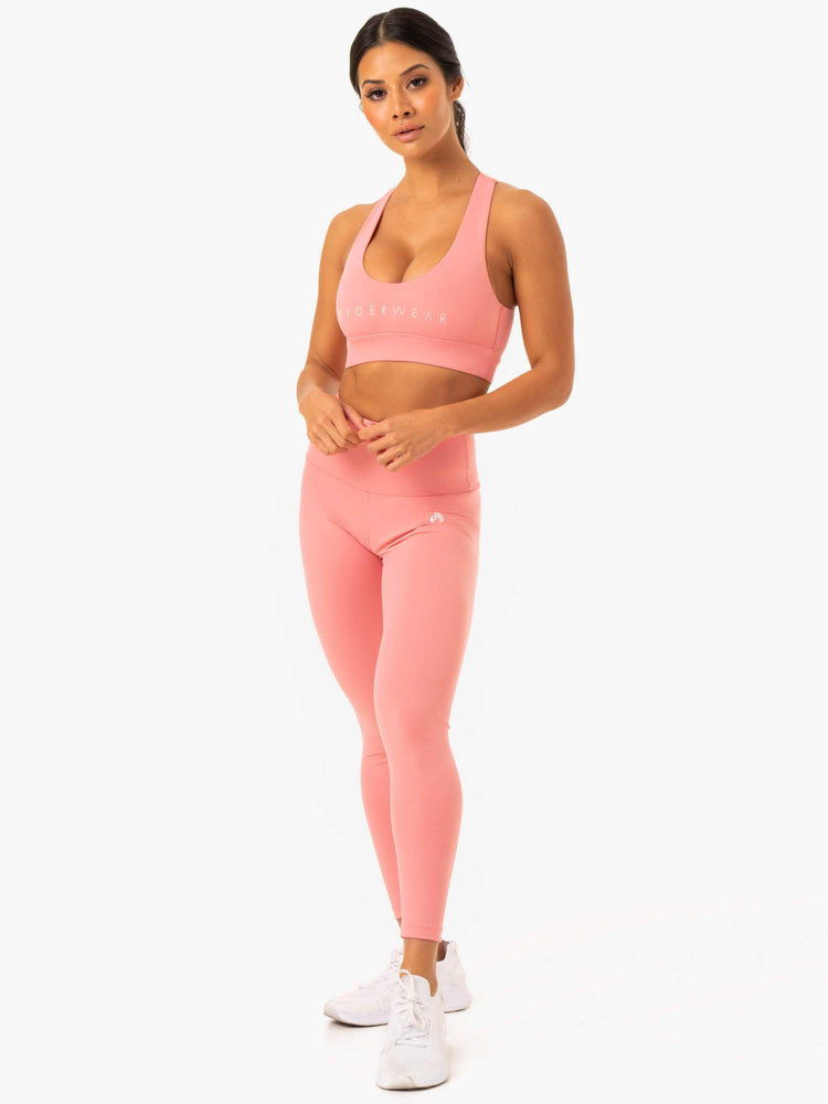 Sujetadores Deportivos Ryderwear Staples Cross Over Mujer Rosas | PYFOI0932