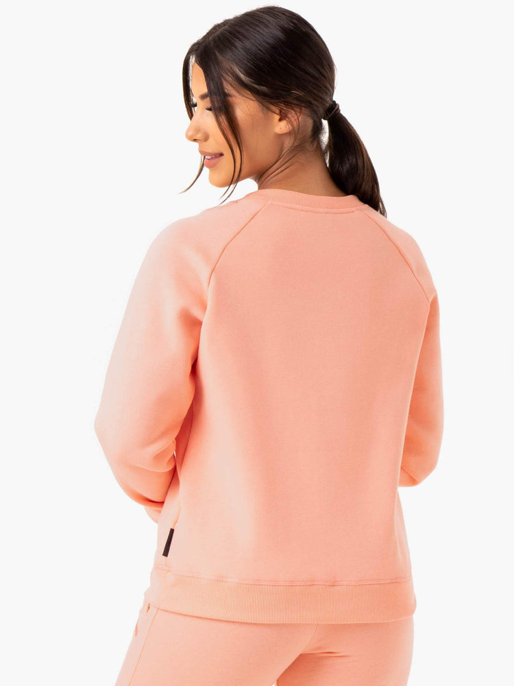 Suéteres Ryderwear Adapt Boyfriend Mujer Coral | DNVXL5827