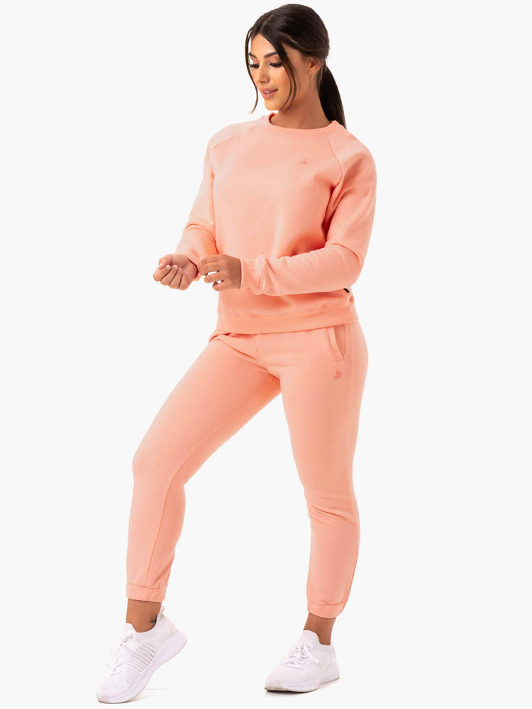 Suéteres Ryderwear Adapt Boyfriend Mujer Coral | DNVXL5827