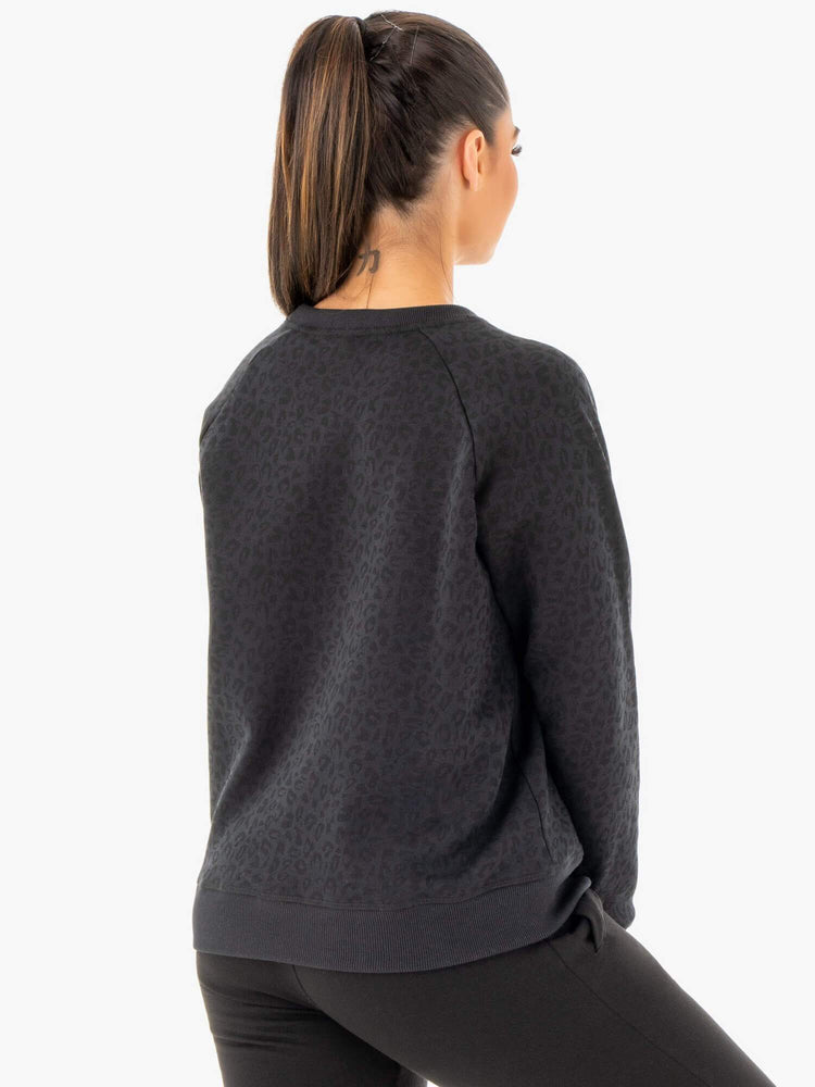Suéteres Ryderwear Adapt Boyfriend Mujer Negros | SCKAM9364
