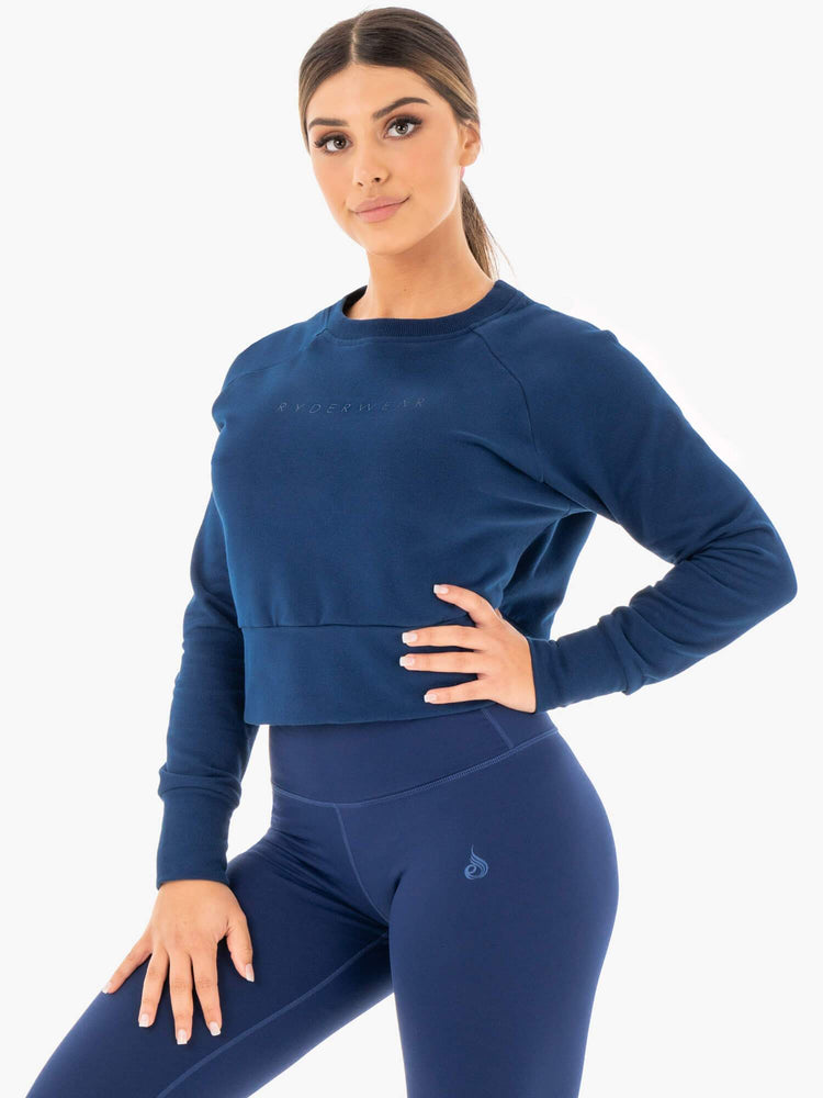 Suéteres Ryderwear Motion Mujer Azul Marino | AHGFS1786