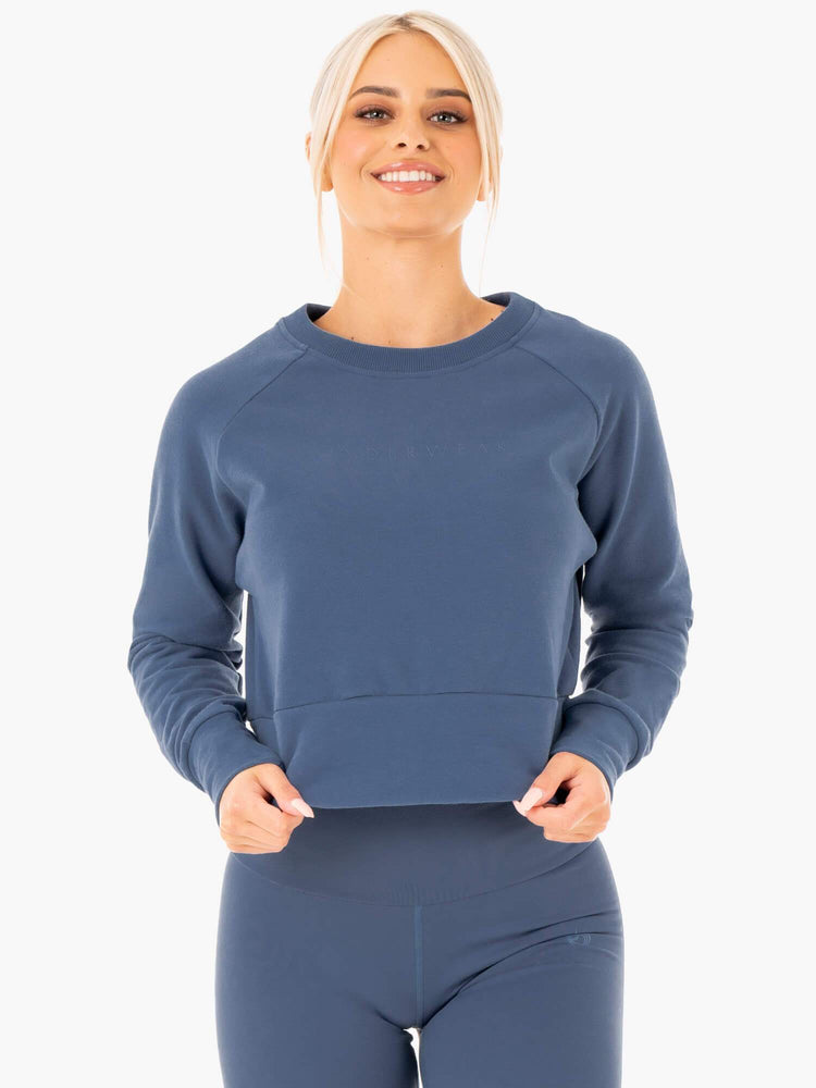 Suéteres Ryderwear Motion Mujer Azules | SYEOD0932