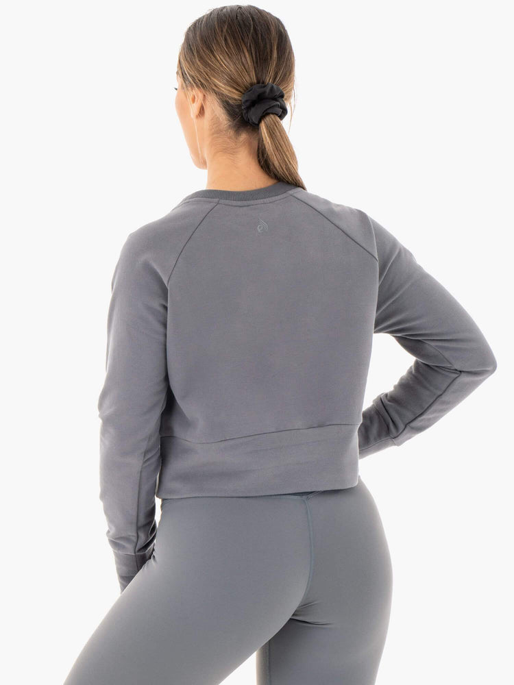 Suéteres Ryderwear Motion Mujer Grises | IHCEY4867