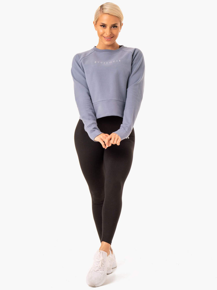 Suéteres Ryderwear Motion Mujer Grises | RAZGY7839