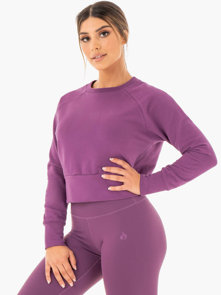 Suéteres Ryderwear Motion Mujer Morados | HBXWR7358