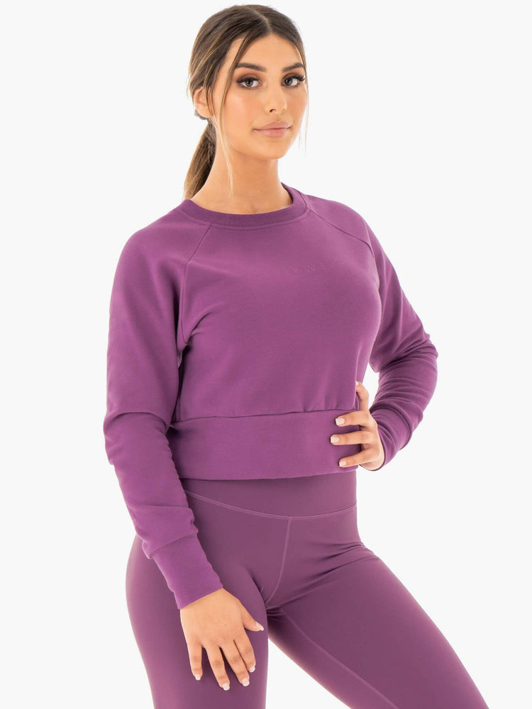 Suéteres Ryderwear Motion Mujer Morados | HBXWR7358