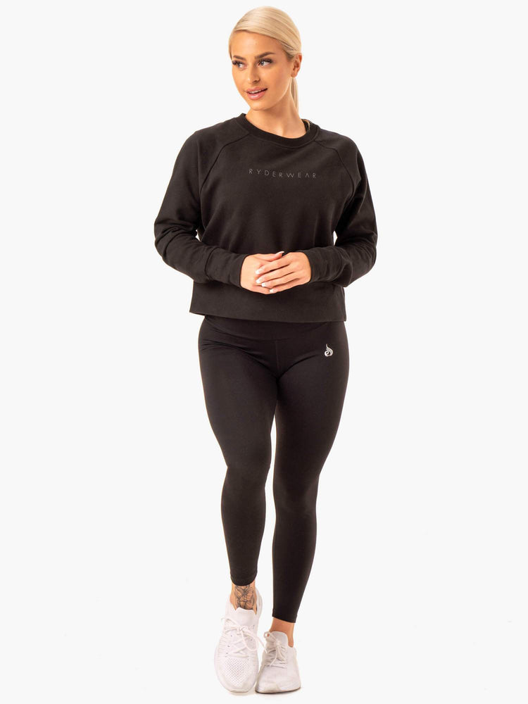 Suéteres Ryderwear Motion Mujer Negros | IYFCR5736