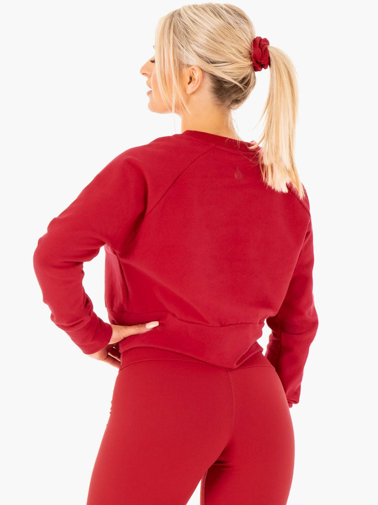 Suéteres Ryderwear Motion Mujer Rojos | ECWHM7156